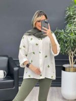 مانتو تک جیب طرح کاکتوس کد 4684