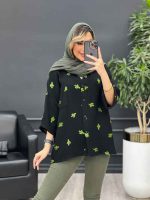 مانتو تک جیب طرح کاکتوس کد 4684 - تصویر 21