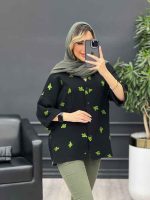 مانتو تک جیب طرح کاکتوس کد 4684 - تصویر 7