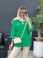 مانتو تک جیب طرح کاکتوس کد 4684 - تصویر 8