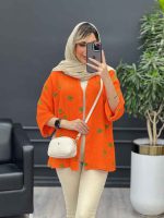 مانتو تک جیب طرح کاکتوس کد 4684 - تصویر 6