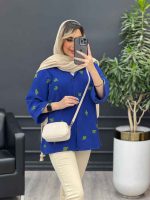مانتو تک جیب طرح کاکتوس کد 4684 - تصویر 13