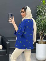 مانتو تک جیب طرح کاکتوس کد 4684 - تصویر 23