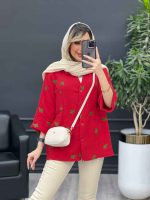 مانتو تک جیب طرح کاکتوس کد 4684 - تصویر 9
