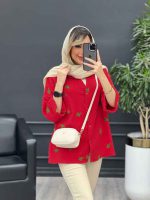 مانتو تک جیب طرح کاکتوس کد 4684 - تصویر 17