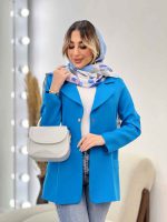 مانتو مازراتی بغل سه دکمه کد 4388 - تصویر 3