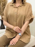 شومیز کراش آستین پاگن کد 4685 - تصویر 19