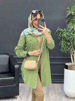 مانتو کتان بغل زیپ کد 4687 - تصویر 24