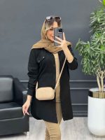 مانتو کتان بغل زیپ کد 4687 - تصویر 6