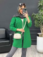مانتو کتان بغل زیپ کد 4687 - تصویر 7