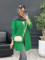 مانتو کتان بغل زیپ کد 4687 - تصویر 16