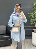مانتو کتان بغل زیپ کد 4687 - تصویر 20