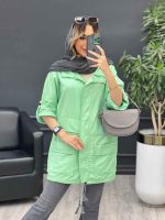 مانتو جلو زیپ پایین گت کد 4686 - تصویر 13