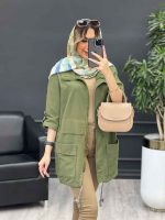 مانتو جلو زیپ پایین گت کد 4686 - تصویر 12