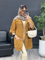 مانتو جلو زیپ پایین گت کد 4686 - تصویر 21