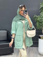 مانتو جلو زیپ پایین گت کد 4686 - تصویر 22