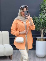 شومیز لینن پشت پاگن کد 4701 - تصویر 8