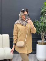 شومیز لینن پشت پاگن کد 4701 - تصویر 5