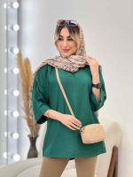 مانتو جلو بسته یقه دار کد 4692 - تصویر 11
