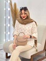 شومیز نچرال طرح گل کد 4709 - تصویر 12