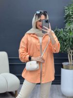 مانتو دو جیب دیانا کد 4710 - تصویر 2