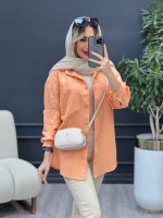 مانتو دو جیب دیانا کد 4710 - تصویر 9
