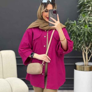 مانتو کتان شومیزی دلسا کد 4711