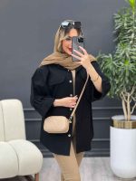 مانتو کتان شومیزی دلسا کد 4711 - تصویر 17