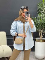 مانتو دو جیب دیانا کد 4710 - تصویر 3