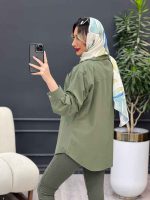 مانتو دو جیب دیانا کد 4710 - تصویر 17
