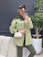 مانتو دو جیب دیانا کد 4710 - تصویر 10