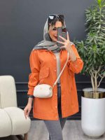 مانتو کتان جیب پیله نیکا کد 4713 - تصویر 12