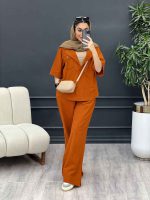 ست مانتو و شلوار جلو بسته دلوان کد 4763 - تصویر 27