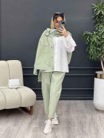 ست سه تکه دو جیب کد 4718 - تصویر 12