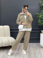 ست سه تکه دو جیب کد 4718 - تصویر 9