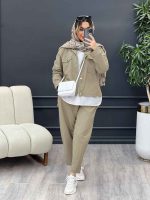 ست سه تکه دو جیب کد 4718 - تصویر 15