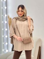 مانتو کوک دوزی یقه دیپلمات کد 4696 - تصویر 6