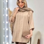 مانتو کوک دوزی یقه دیپلمات کد 4696