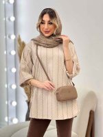 مانتو کوک دوزی یقه دیپلمات کد 4696 - تصویر 3