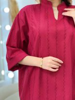 مانتو کوک دوزی یقه دیپلمات کد 4696 - تصویر 4
