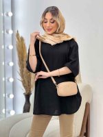 مانتو کوک دوزی یقه دیپلمات کد 4696 - تصویر 5