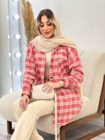 مانتو چهارخونه تک جیب کد 4716 - تصویر 20