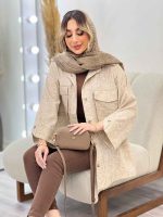 مانتو دوخت دار دو جیب کد 4728 - تصویر 12
