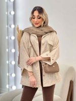 مانتو دوخت دار دو جیب کد 4728 - تصویر 3