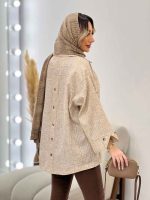 مانتو دوخت دار دو جیب کد 4728 - تصویر 9