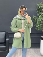 مانتو کتان شاپرک کد 4691 - تصویر 16
