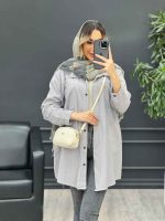 مانتو کتان شاپرک کد 4691 - تصویر 15
