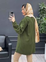 مانتو کتان شاپرک کد 4691 - تصویر 19