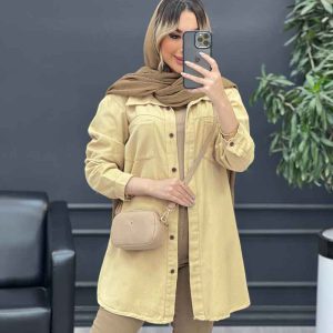مانتو کتان شاپرک کد 4691