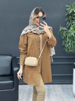 مانتو کتان شاپرک کد 4691 - تصویر 3